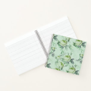 Schöne Vintage-Blumen Notizbuch