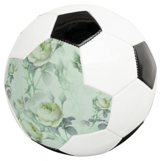 Schöne Vintage Blüte Fußball (Dreiviertel)