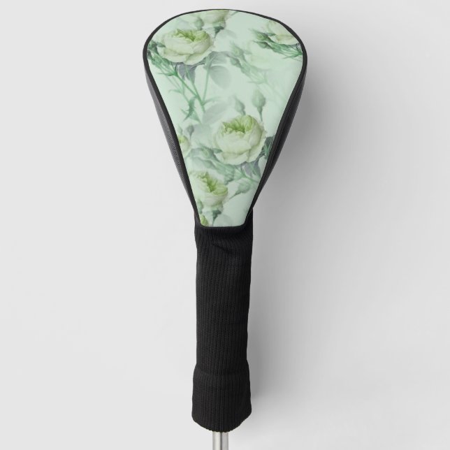 Schöne Vintage Blüte Golf Headcover (Vorderseite)