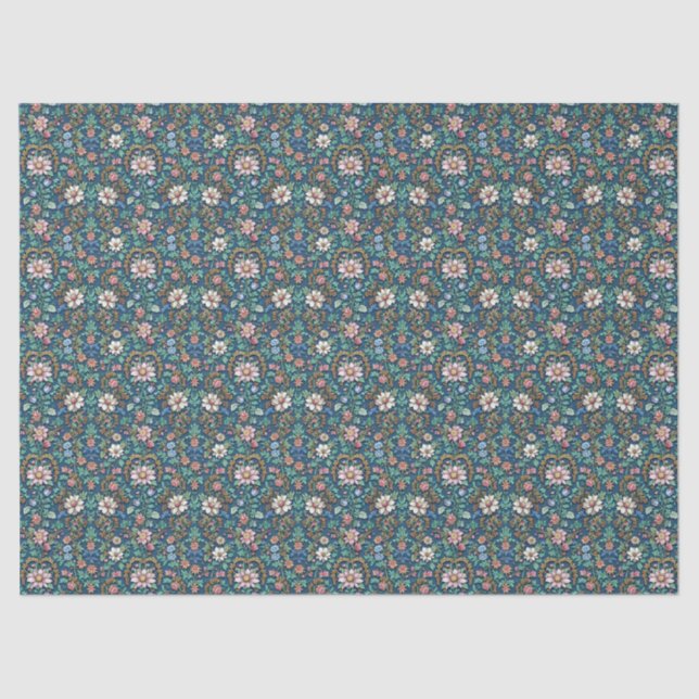 Schöne Vintage Blüte Seidenpapier (Vorderseite)