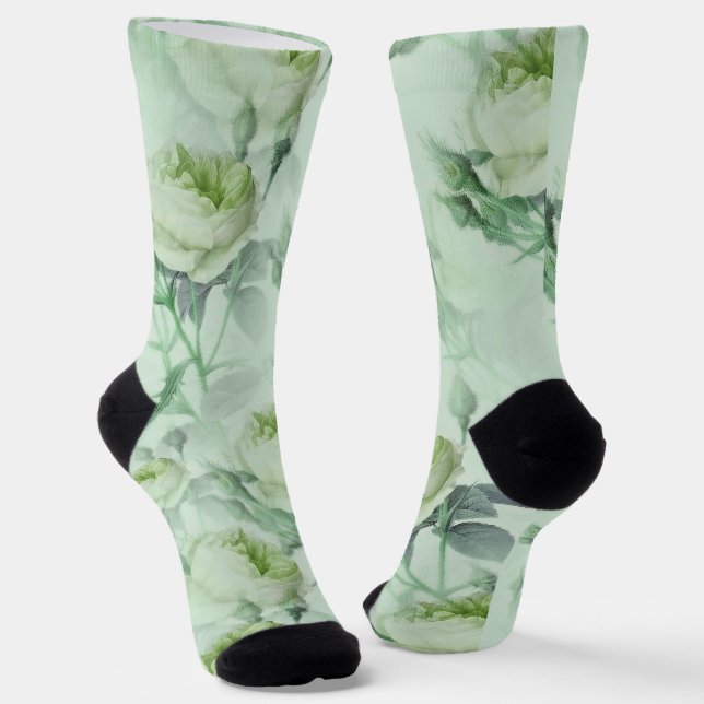 Schöne Vintage Blüte Socken (Gewinkelt)