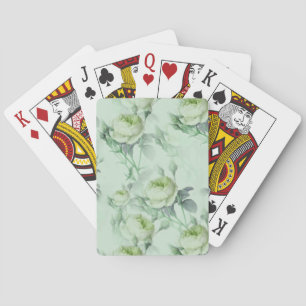 Schöne Vintage Blüte Spielkarten