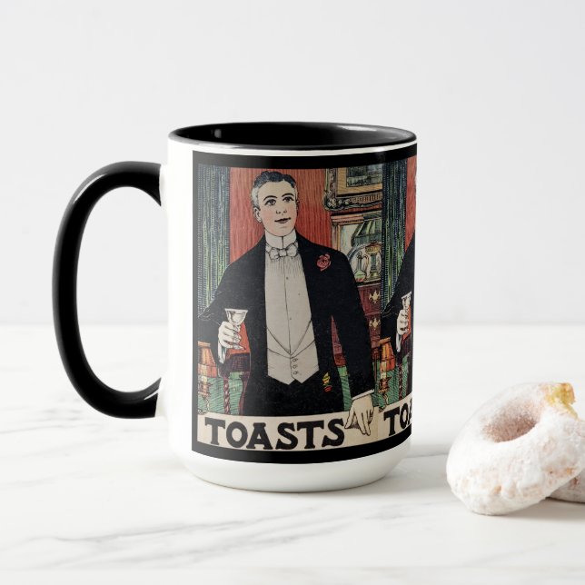 Schöne Vintage Cocktailkultur Tasse (Mit Donut)