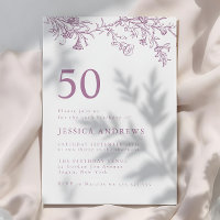Schöne Vintage Dusty Rose 50. Geburtstag