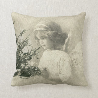 Schöne Vintage-Engel-Weihnachtsdruck-Kissen Kissen
