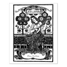 Schöne Vintage-Ex-Libris-Name benutzerdefiniert