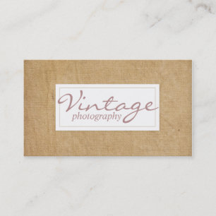 Schöne Vintage-Fotografie-Design Visitenkarte