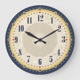 Schöne Vintage-Gesichtswanduhr Große Wanduhr