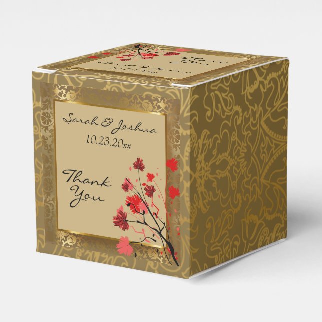 Schöne Vintage Goldmedaille & Art Deco Geschenkschachtel (Vorderseite)