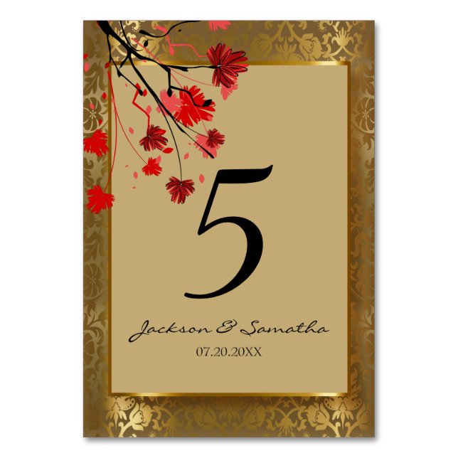 Schöne Vintage Goldmedaille & Art Deco Tischnummer (Vorderseite)