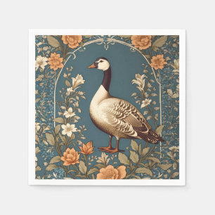Schöne Vintage Goose William Morris Inspiriert Serviette