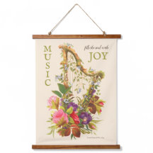 Schöne Vintage Harfenmusik Zitat CC1218