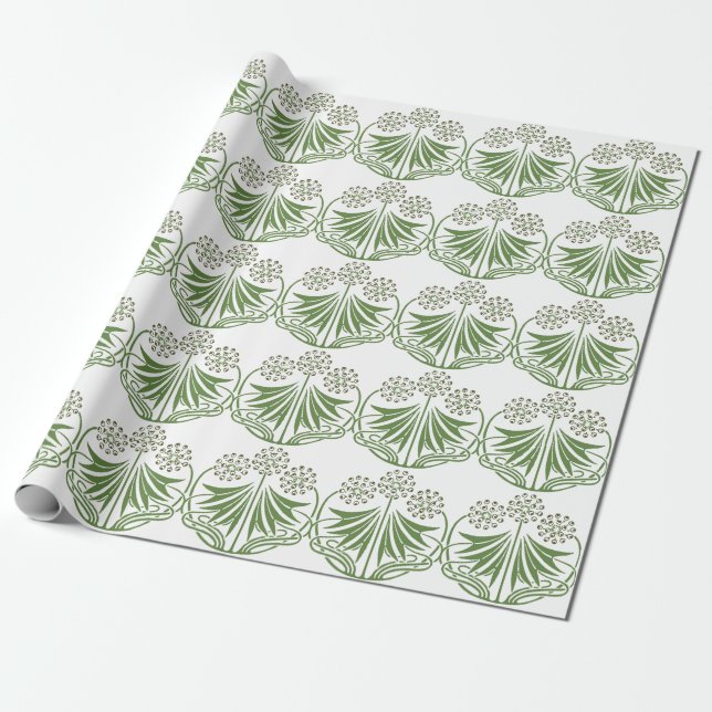 Schöne Vintage Illustration. Geschenkpapier (Ungerollt)