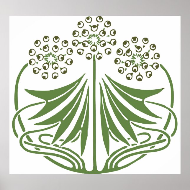 Schöne Vintage Illustration. Poster (Vorne)