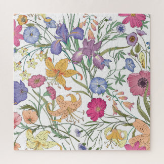 Schöne Vintage Illustration Puzzle