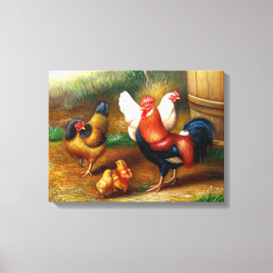 schöne Vintage Leinwand Gemälde 20