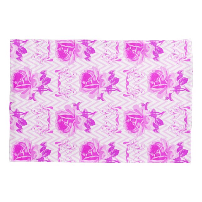 Schöne Vintage Lila Blüte Kissenbezug (Rückseite)