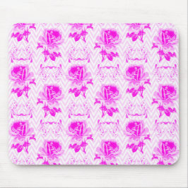 Schöne Vintage Lila Blüte Mousepad