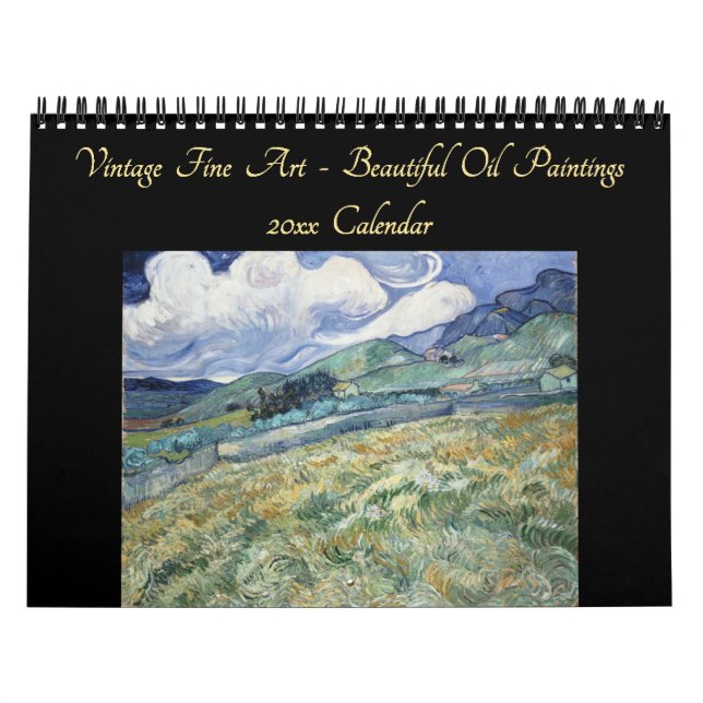 Schöne Vintage Ölgemälde 2026 Mauer Kalender (Titelbild)