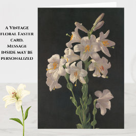 Schöne Vintage Osterlilienkarte Karte