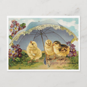 Schöne vintage Ostern Postkarte