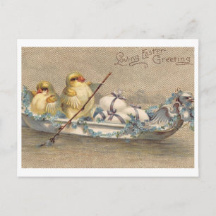 Schöne vintage Ostern Postkarte