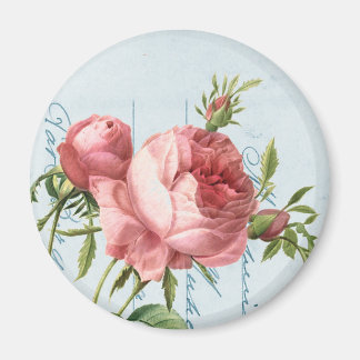 Schöne Vintage Rose Magnet