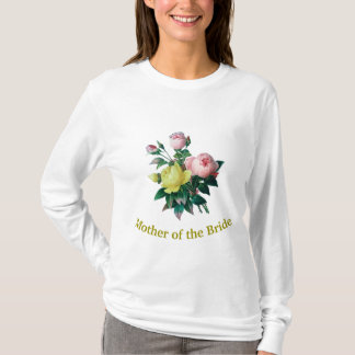 schöne Vintage-Rosenblumen Braut Mutter T-Shirt
