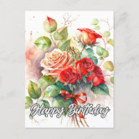 Schöne Vintage Rote Rosen