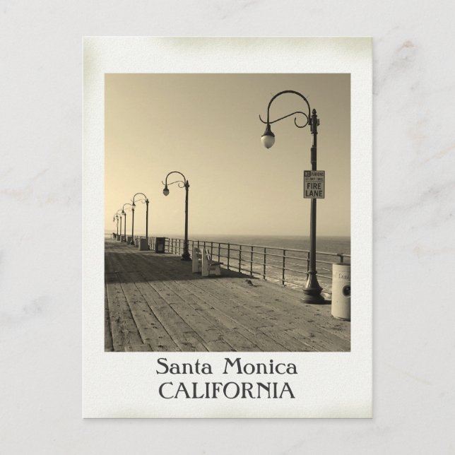 Schöne Vintage Santa Monica Postcard! Postkarte (Vorderseite)