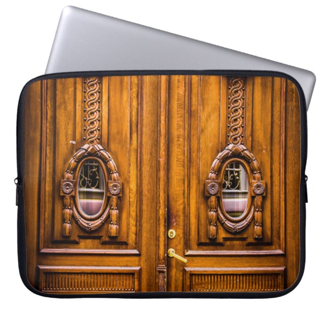 SCHÖNE VINTAGE TÜR LAPTOPSCHUTZHÜLLE (Vorderseite)