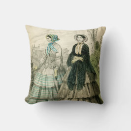 Schöne Vintage viktorianische Mode Kissen