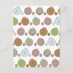 Schöne Vintage Vorderradfahrer Postkarte