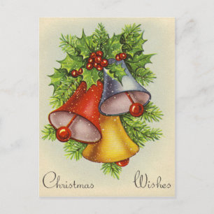 Schöne Vintage-Weihnachtskarte Feiertagspostkarte