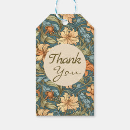 Schöne Vintage William Morris Floral Art Geschenkanhänger