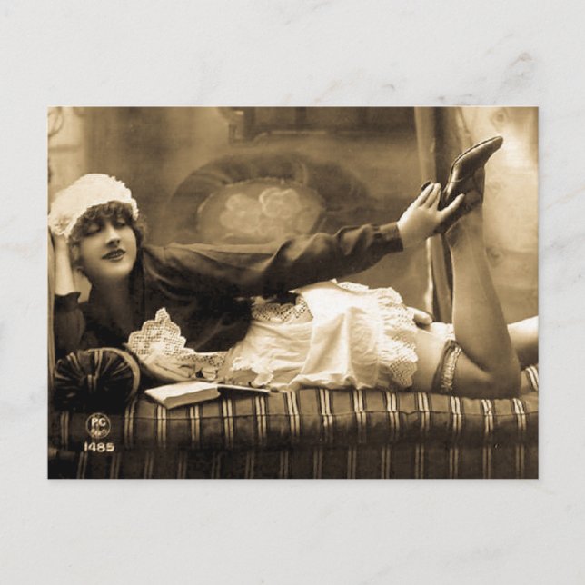 Schöne ! Vintages französisches Risiko Postkarte (Vorderseite)