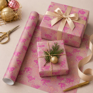 Schöne violette Auge des Horus Geschenkpapier