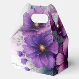 Schöne violette Blumen Geschenkschachtel