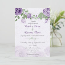 schöne violette Blumen grüne Blätter Hochzeit