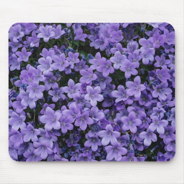 Schöne violette Blumen Mäuse Mat Mousepad (Vorne)
