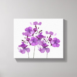 Schöne violette Blumen Moderne, feine Blumenkunst Leinwanddruck