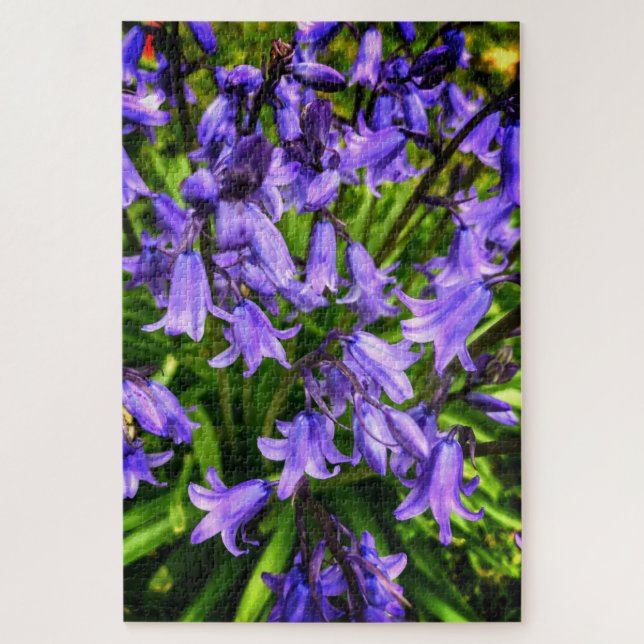 Schöne violette Blumen Puzzle (Vertikal)
