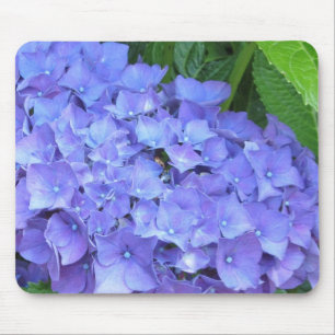 Schöne violette Hortensien Mousepad