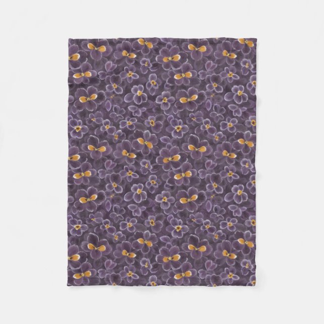 Schöne Violetten Fleecedecke (Vorderseite)