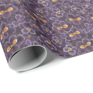 Schöne Violetten Geschenkpapier
