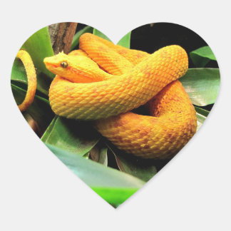 Schöne Viper Herz-Aufkleber