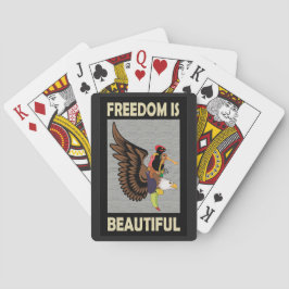 Schöne Vögel fliegen Spielkarten