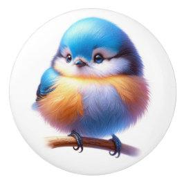 Schöne Vögel Keramikknauf