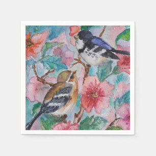Schöne Vögel Napkins Frühling Serviette