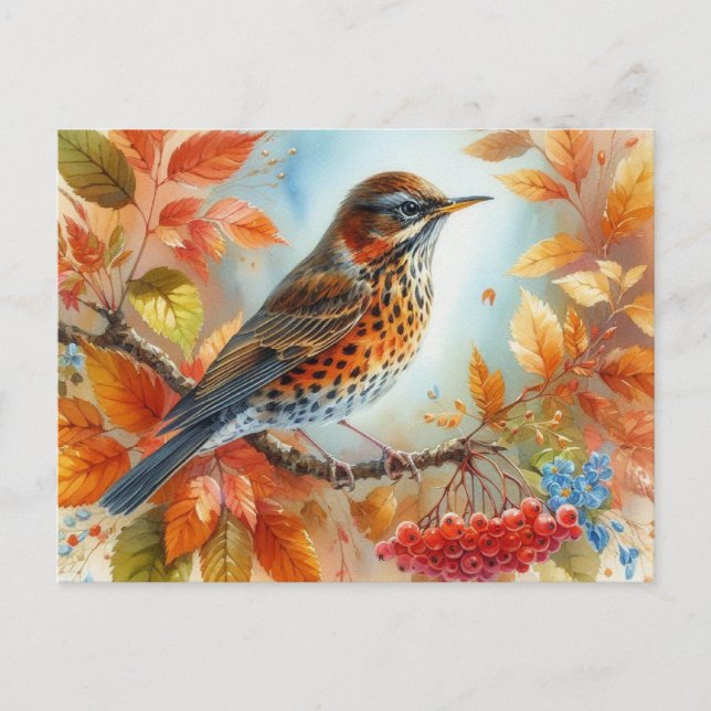 Schöne Vögel Sommerlandschaft 9 Postkarte (Vorderseite)